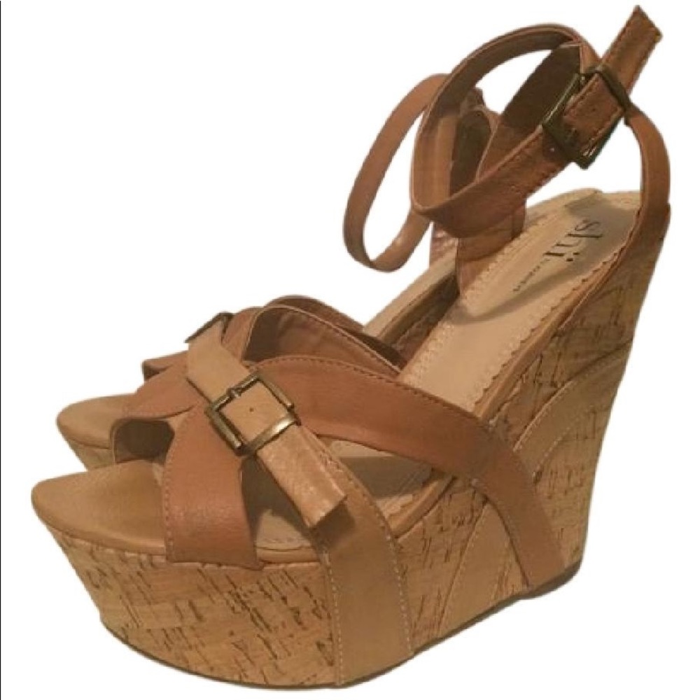 Shi By Journey’s Cork Wedges